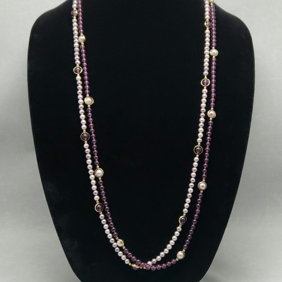 Jewelry - 2 Purple Beaded Necklace #285